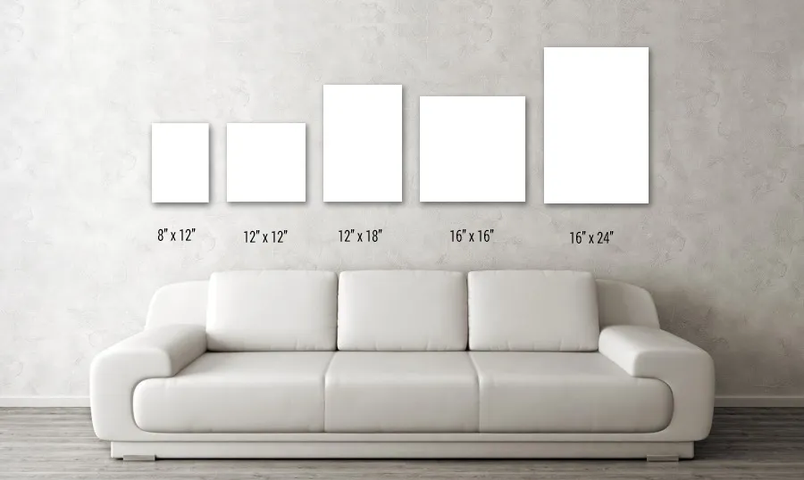 Canvas Wall Art Size Examples