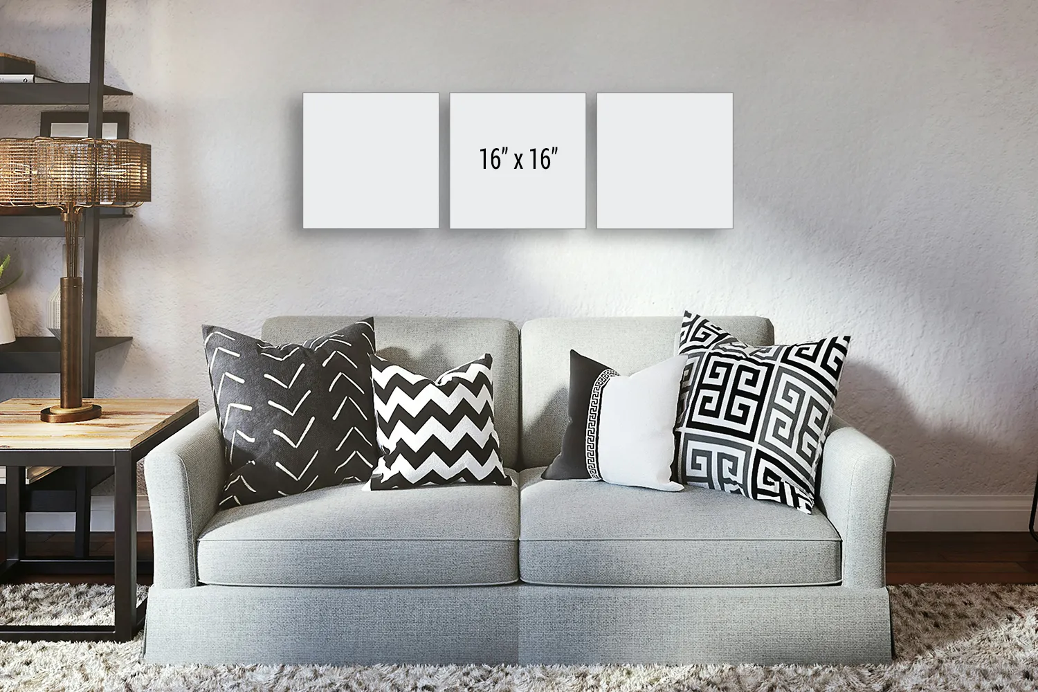 3 Canvas Wall Art Size Examples