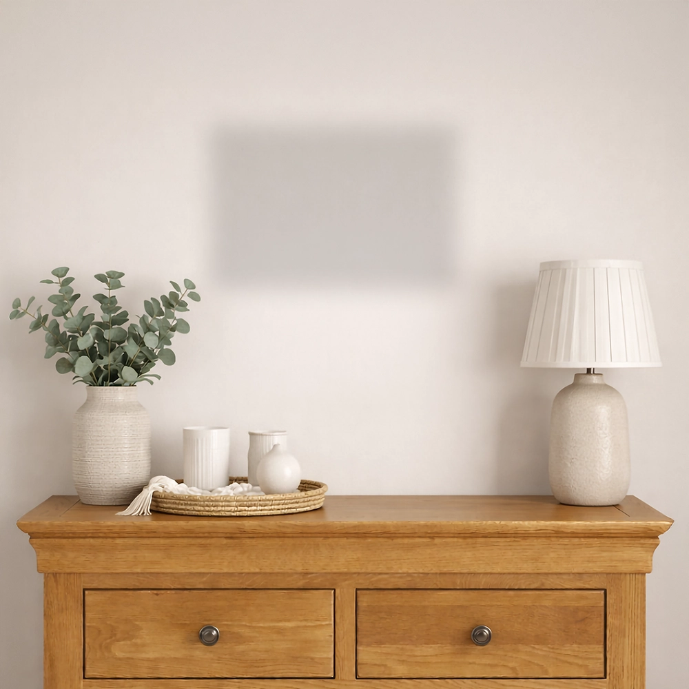 An example showing how a 12" x 8" canvas print could look in a room setting.