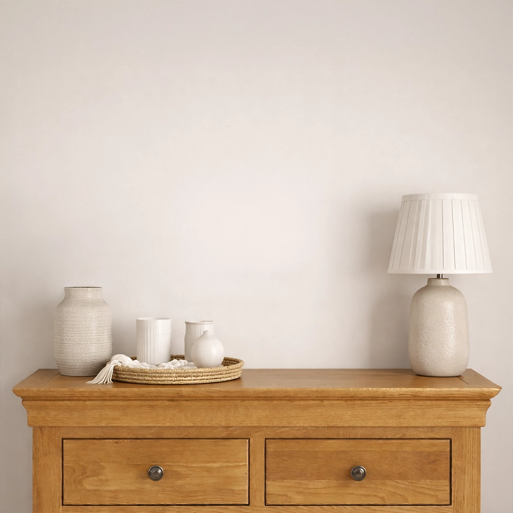 An example showing how a 12" x 8" print in a 16" x 12" frame could look in a room setting.