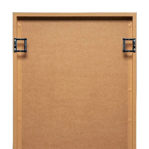Ready to hang with pre-positioned 20mm wall fixings on the reverse, allowing the artwork to be positioned easily and securely.