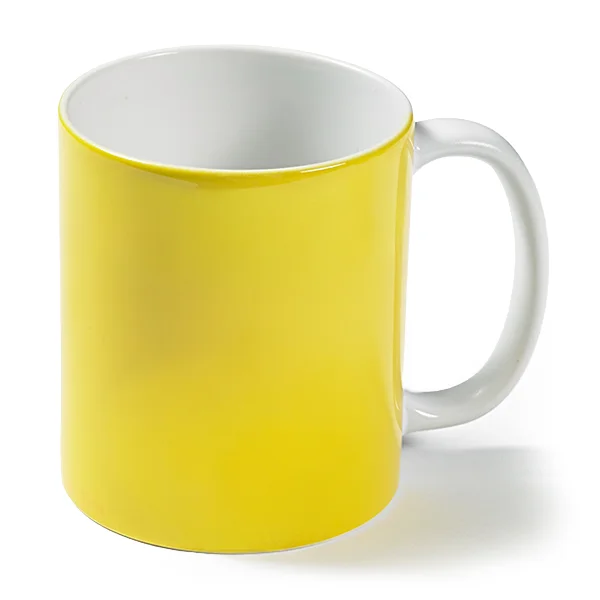 Full top-to-bottom print. Crisp white base colour to help make the image really stand out. Finished with a protective polished ceramic glaze. Scratch and chip resistant. Dishwasher and microwave-safe.