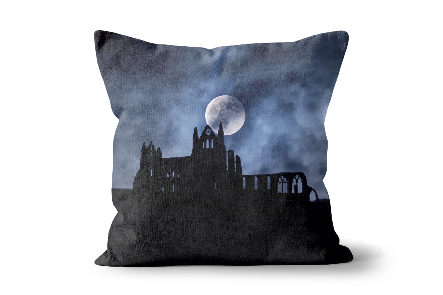 Gothic Whitby Abbey in Blue Scatter Cushions