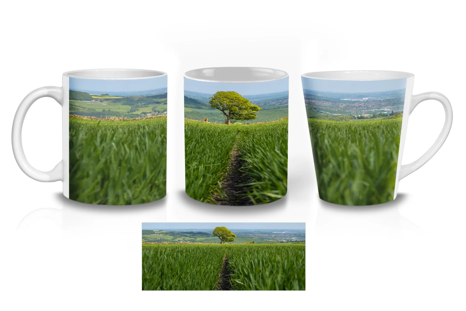 High Bradfield Wheat Field  Coffee Mugs
