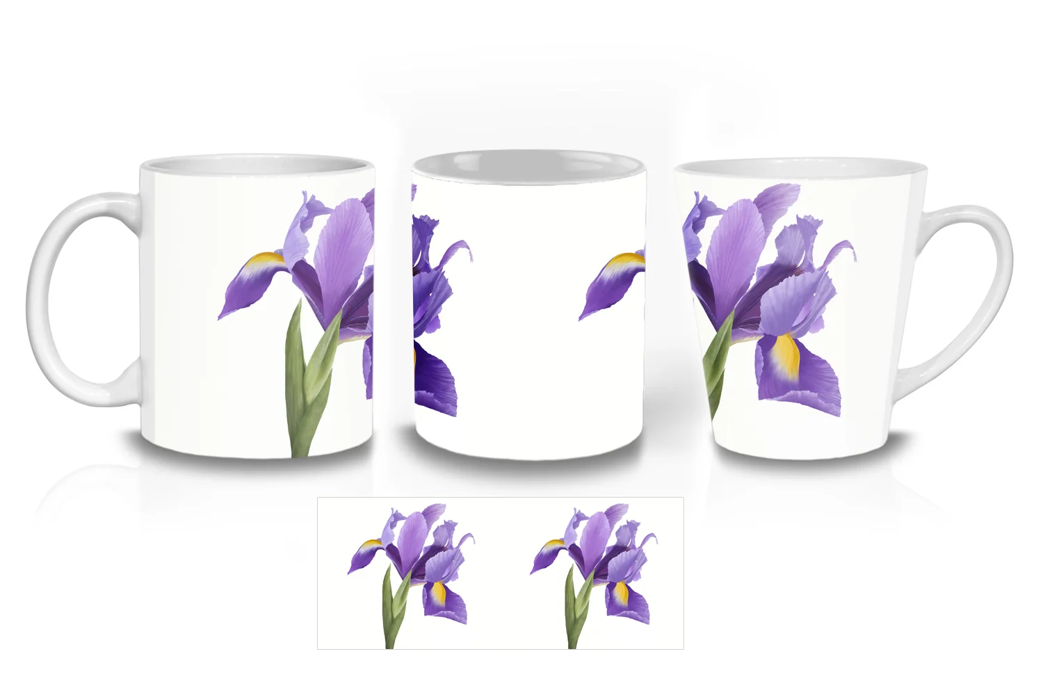 Purple Iris Coffee Mugs