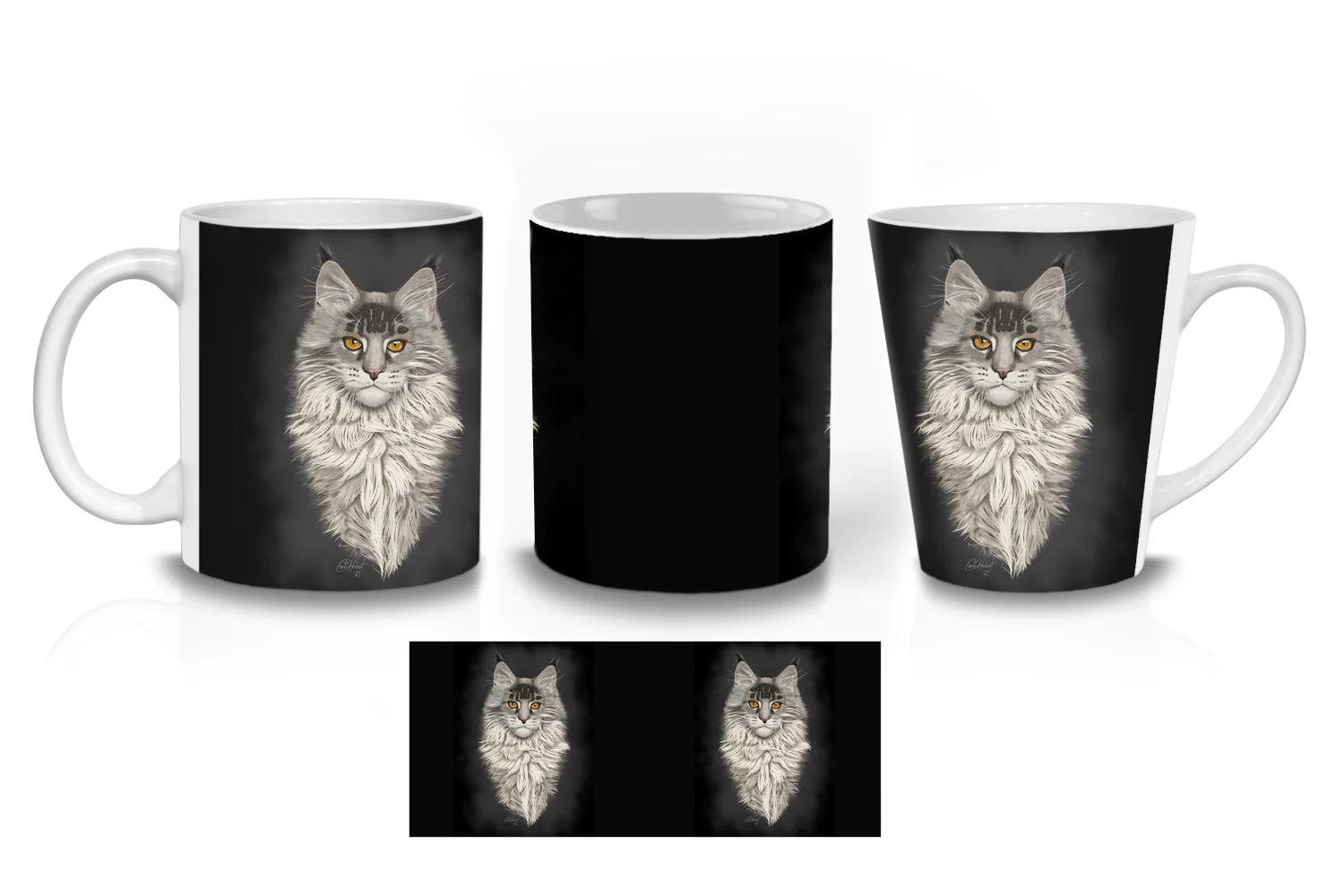 Maine Coon Cat Coffee Mugs