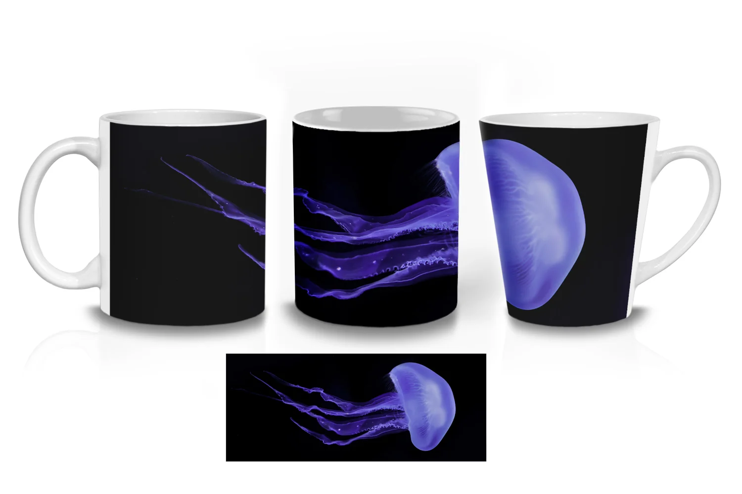 Moon Jellyfish Coffee Mugs