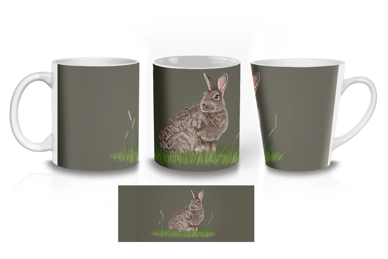 Wild Rabbit  Coffee Mugs