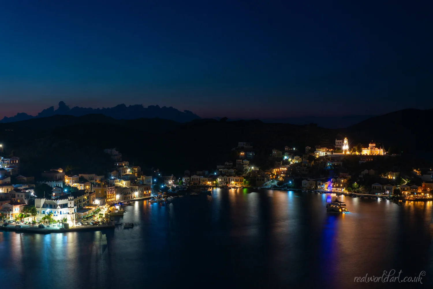 Dusk Over Symi Art Prints