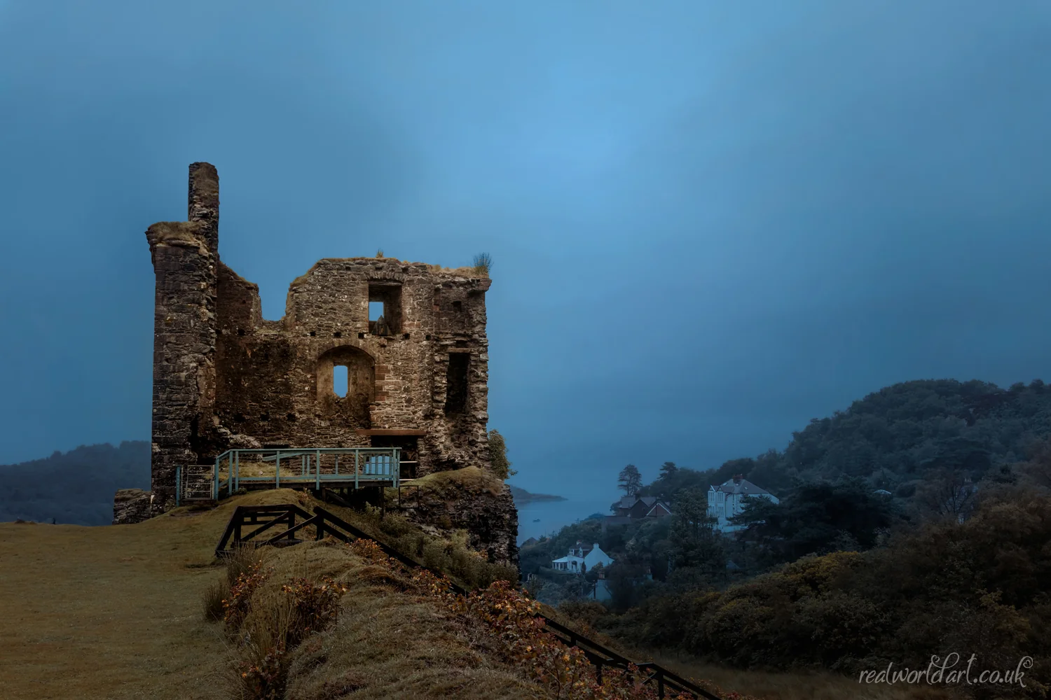Canvas Wall Art: Tarbert Castle Isle of Harris Scotland taken at Tarbert, Argyll &amp; Bute, Scottish Highlands 