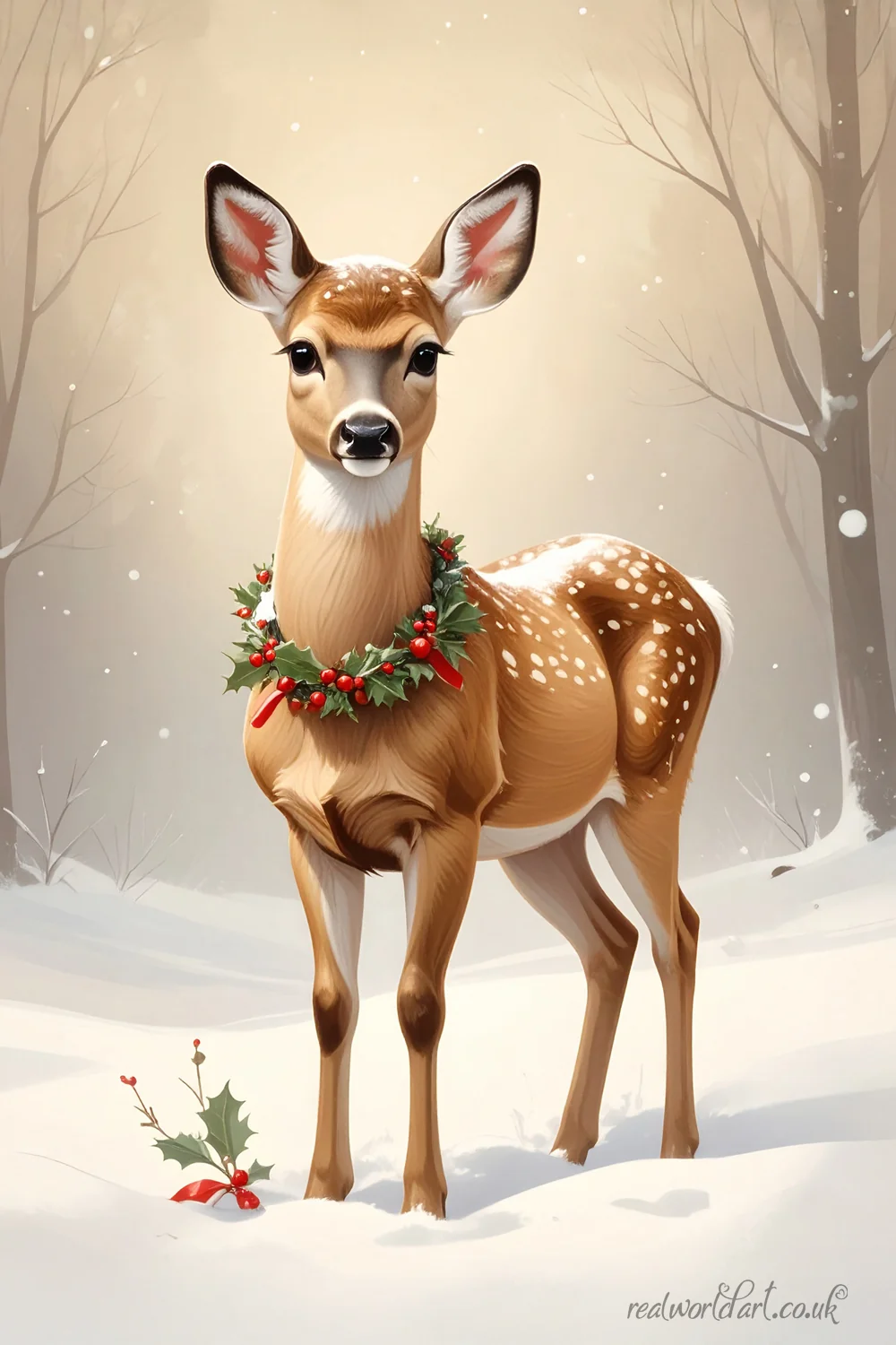 Christmas Deer Greeting Cards