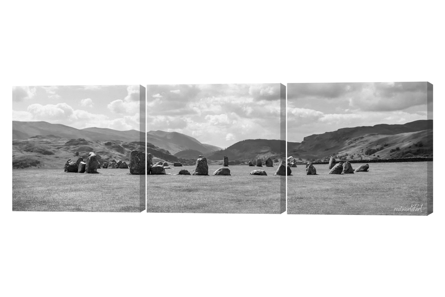 Castlerigg Stone Circle Keswick 3 Piece Canvas Wall Art