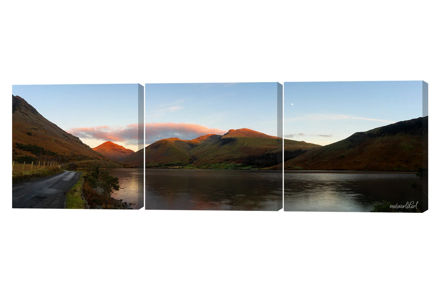 Wasdale Fells Lake District Cumbria 3 Piece Canvas Wall Art
