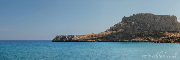 Agios Agathi Rhodes Panoramic Art Prints