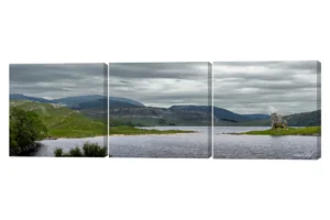 Ardvreck Castle Lairg 3 Piece Canvas Wall Art