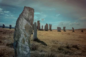 Moody Callanish Standing Stone Wall Art Prints