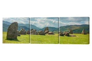 Castlerigg Stone Circle Keswick 3 Piece Canvas Wall Art