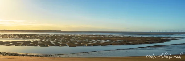 Sunset at Duddon Estuary Panoramic Art Prints