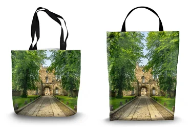 Durham Castle Gateway Shopping Tote Bags