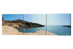 Fokia Beach Rhodes 3 Piece Canvas Wall Art