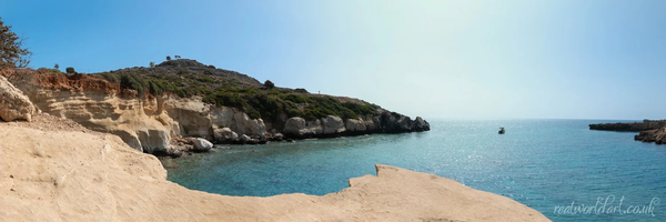 Fokia Bay Rhodes Panoramic Art Prints