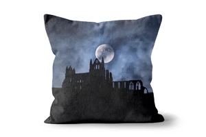 Gothic Whitby Abbey in Blue Scatter Cushions