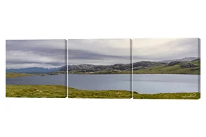 Loch Tollaidh Scotland 3 Piece Canvas Wall Art