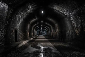 Through the Headstone Tunnel Wall Art Prints