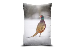 Pheasant in Snow Bolster