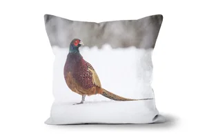 Pheasant in Snow Scatter Cushions