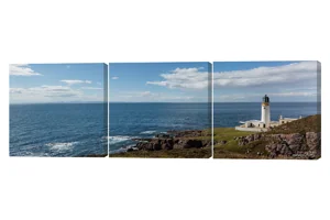 Rua Reidh Lighthouse Malaig 3 Piece Canvas Wall Art
