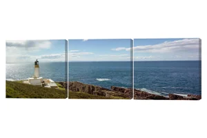 Rua Reidh Lighthouse 3 Piece Canvas Wall Art