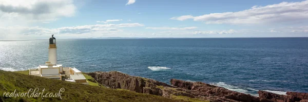 Rua Reidh Lighthouse Panoramic Art Prints
