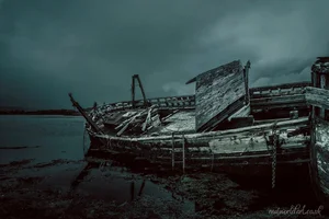 Forsaken Scottish Boats Greeting Cards