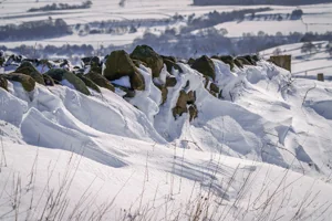 Stone and Snow Art Prints