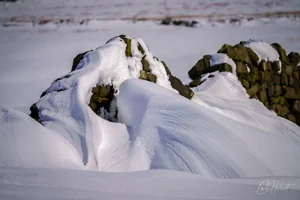 Snow Shapes Art Prints