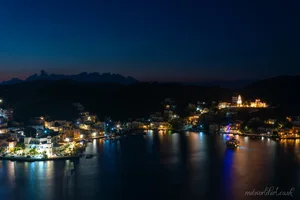 Dusk Over Symi Art Prints