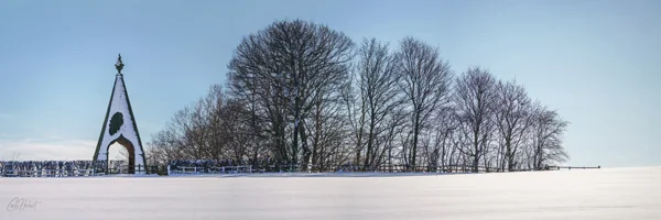 Needles Eye in Snow Panoramic Art Prints