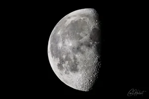 Third Quarter Moon Wall Art Prints