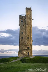 Victoria Tower at Dusk Wall Art Prints