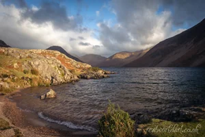 Golden Wastwater Reflection Foamex Print