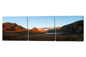 Sunset Over Wasdale 3 Piece Canvas Wall Art