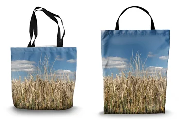 Wheat Shopping Tote Bags