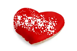 White Love Hearts Heart Shaped