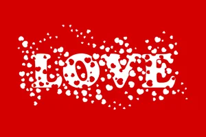 White Love Hearts Art Prints