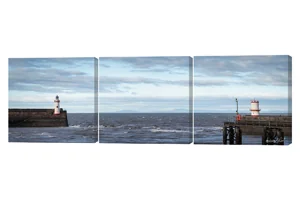 Whitehaven Harbour Entrance 3 Piece Canvas Wall Art