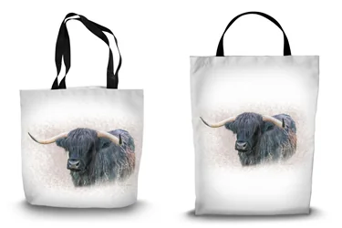 Highland Cow Shopping Tote Bags