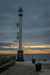 Bridlington Harbour Light Art Prints