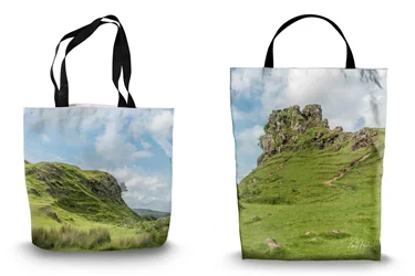 Fairy Glen Isle of Skye Shopping Tote Bags