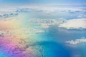 Rainbow Ocean Canvas Wall Art